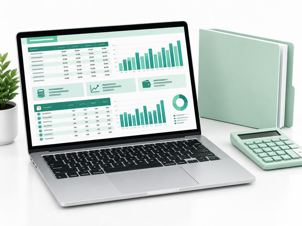 SME Cashflow & Inventory Google Sheet System — illustrative preview